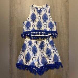 Two-Piece Set with Tassels